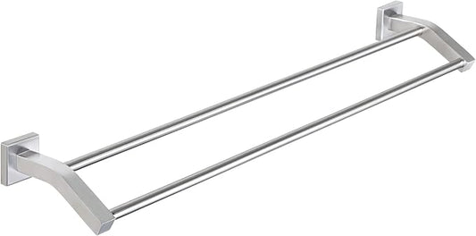 Alise Double Towel Bar,28" Towel Rack for Bathroom Wall Mount,Brush Nickel | SUS304 Stainless Steel Bathroom Towel Holder, Quick Drying Towel Hanger Towel Rod, Useable Length 26.9"