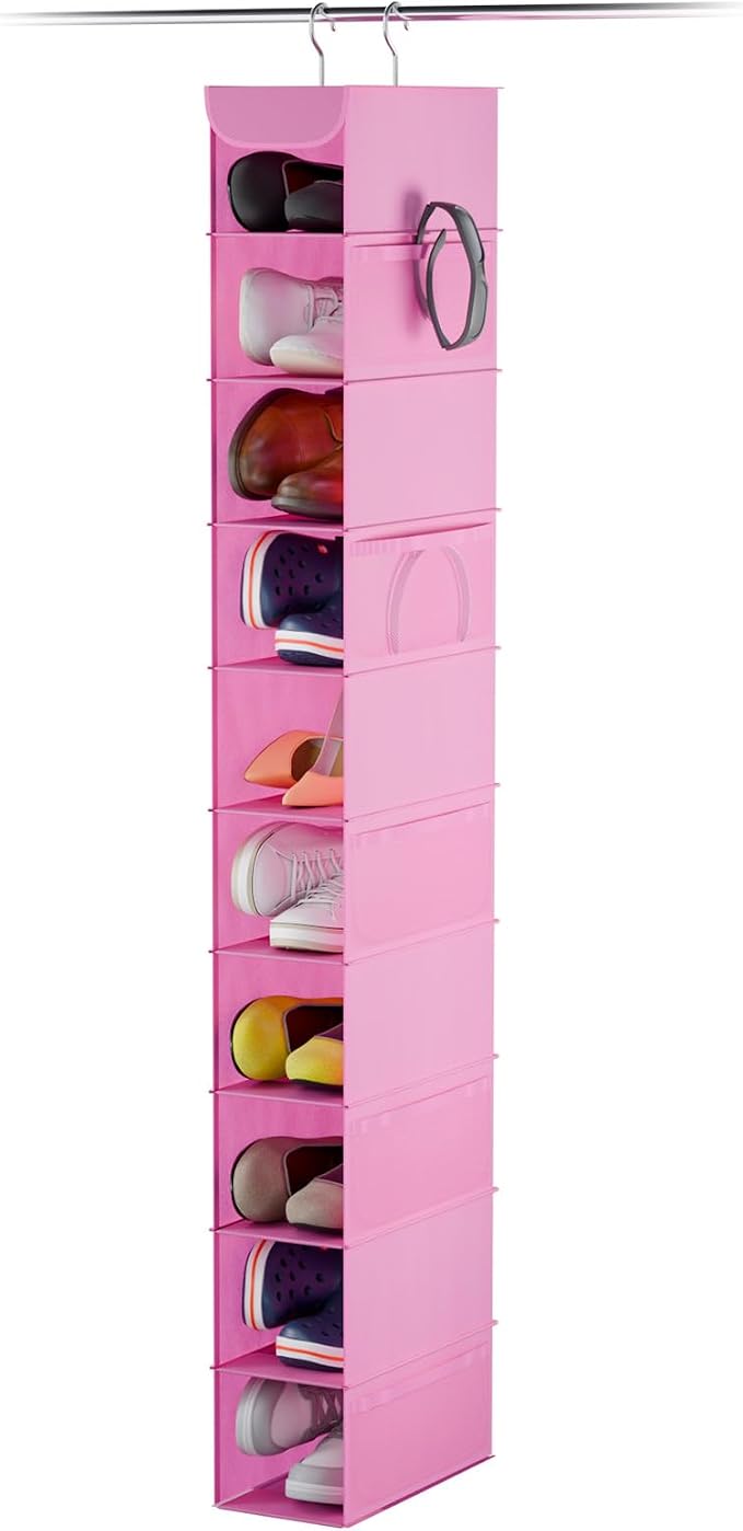 Whitmor Hanging Shoe Shelves, Pink