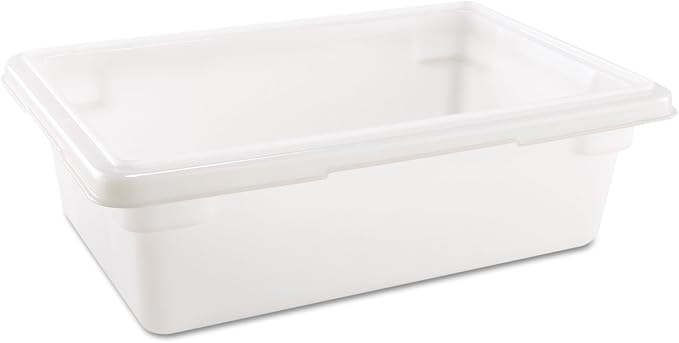 Rubbermaid Commercial Products Food Storage Box, 3.5 Gallon Capacity, White, for Restaurant/Kitchen/Cafeteria