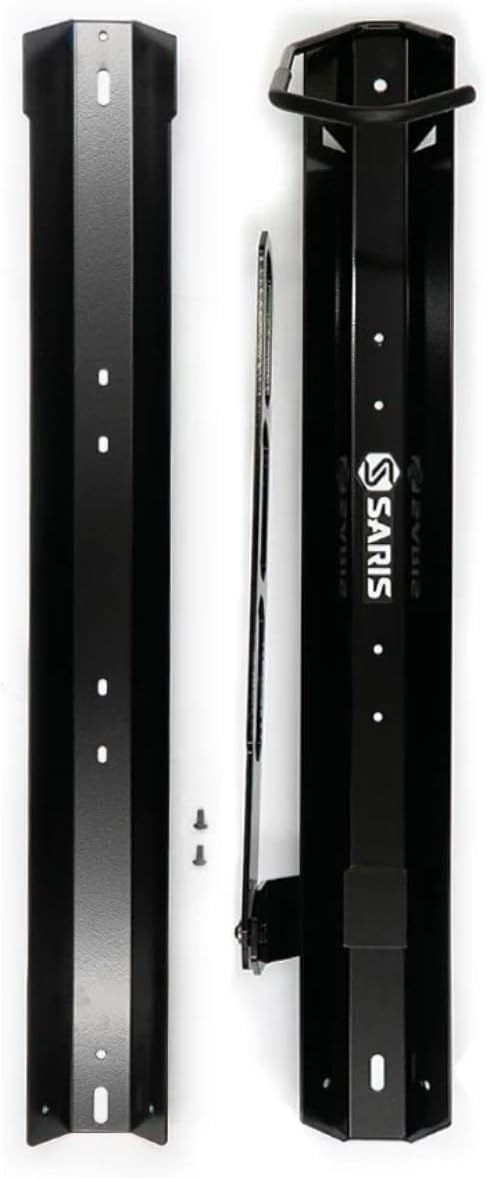 Saris Bike Trac Industrial Strength Vertical Bike Rack, Space Saving Bike Storage, Wheel Track, Full Length Tray, Perfect for Garage, Bike Hanger