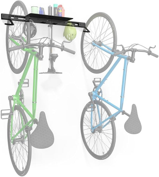 Wall Mount Bike Rack | Steel Bike Mount | Adjustable Hangers | Easy Mount | USA Made