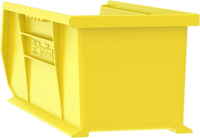 Akro-Mils 30234 AkroBins Plastic Storage Bins, 15"x5"x5", Yellow, 12-Pack