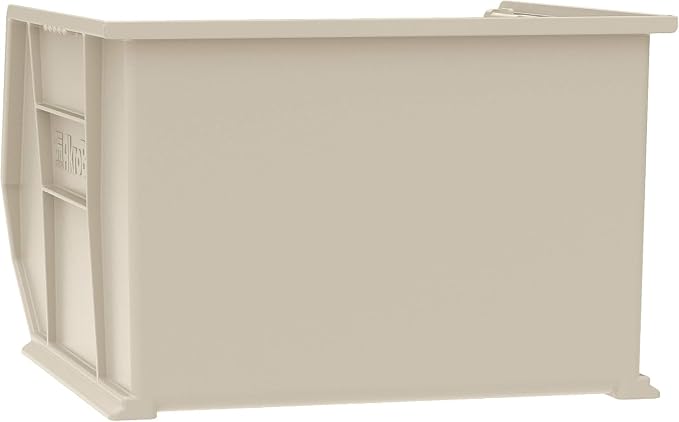 Akro-Mils 30270 AkroBins Plastic Storage Bins, 18"x16"x11", Stone, 3-Pack | Space-Saving Stackable Bins for Garage, Pantry, Craft Organization
