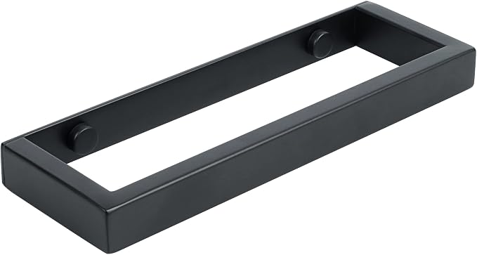 Alise 8 Inch Hand Towel Holder Black Towel Bar for Bathroom Wall Mounted | Towel Rack for Bathroom Lavatory,SUS304 Stainless Steel Towel Rail for Bath Kitchen Walls,Self-adhesive or Drilling Mount