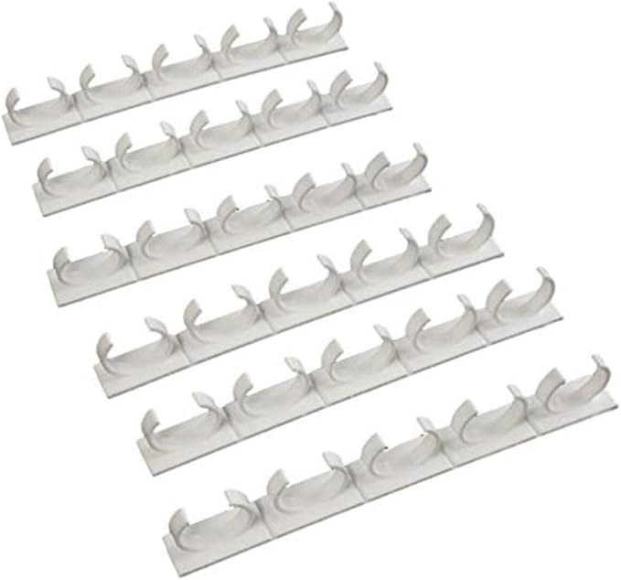 Crazy Chef Spice Clips 30 ct Spice Clips Gripper Organizer Holds 30 Spice Jars - Pantry and Inside Cabinet Organization 3M Adhesive Spice Rack
