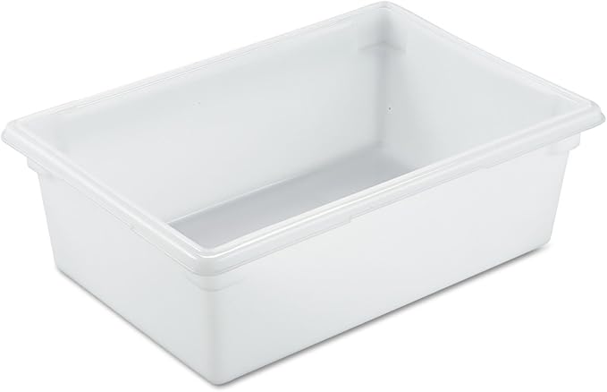 Rubbermaid Commercial Products Food Storage Box/Tote for Restaurant/Kitchen/Cafeteria, 12.5 Gallon, White