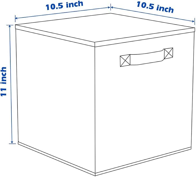 ShellKingdom Storage Bins, Foldable Fabric Storage Cubes And Cloth Storage | Storage Organizer For Closet And Toys, 10.5x10.5x11 INCH, 6 Pack (Purple)