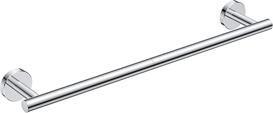 FORIOUS Towel Bar 18" Towel Racks for Bathroom Wall Mounted Chrome | Total Length 20 Inch, Rustproof, Stainless Steel Towel Holder, Wall Mounted for Bathroom Bedroom, Heavy Duty, Space Saving