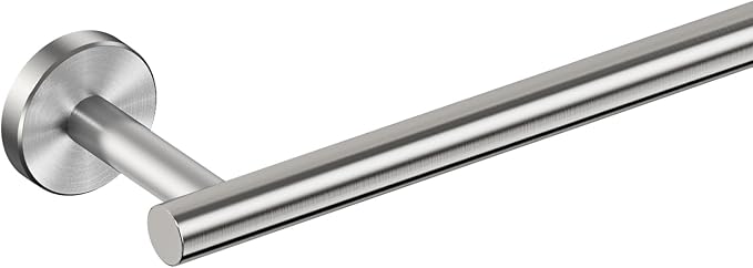 FORIOUS Towel Bar 24" Towel Racks for Bathroom Wall Mounted Brushed Nickel | Total Length 26 Inch, Rustproof, Stainless Steel Towel Holder, Wall Mounted for Bathroom Bedroom, Heavy Duty, Space Saving