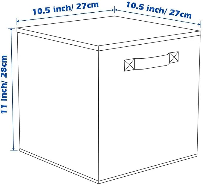 ShellKingdom Storage Bins, Foldable Fabric Storage Cubes with Metal Handle | Cloth Storage Organizer Drawer For Closet And Toys, 11 X 10.5 X 10.5 INCH, 6 Pack (Lavender)