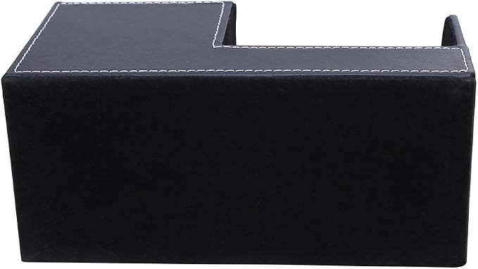 Desk Organizer Office Supplies Caddy Pu Leather Multi-function Storage Box Pen/Pencil,Cell phone, Business Name Cards Remote Control Holder Black