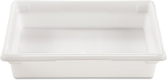 Rubbermaid Commercial Products Food Storage Box, 8.5 Gallon Capacity, White, for Restaurant/Kitchen/Cafeteria