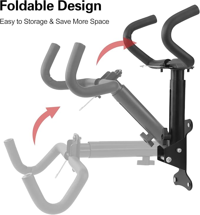 Bike Wall Mount Hanger, Bicycle Garage Storage Rack Hook with a Helmet Hook to Hang the Helmet, Horizontal Indoor Bike Holder for Hanging Mountain, Road, Hybrid Bikes