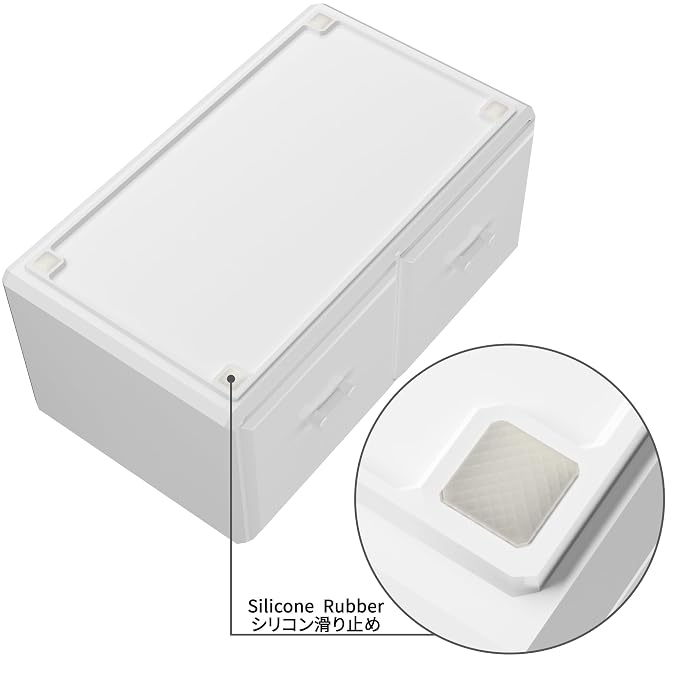 Readaeer Makeup Cosmetic Organizer Storage Drawers Display Boxes Case with 12 Drawers (White)