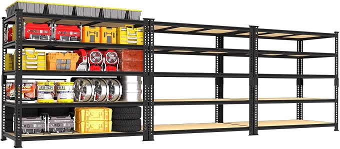 PrimeZone 3250 LBS Heavy Duty Garage Storage Shelves Adjustable Shelf, 3PCS