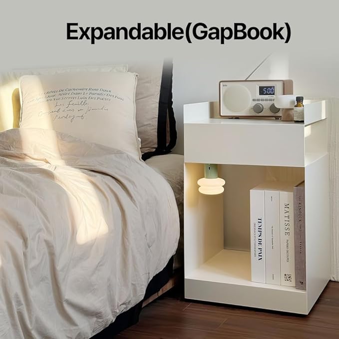 Book Shape Decorative Cable Management Box - Expandable Cable Organizer Box with Magnetic Closure for Home & Office (Gogh Monet, Large)