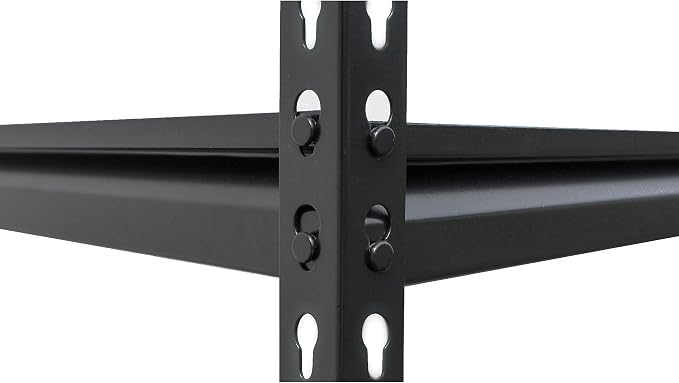 AR Shelving Pro Series Garage Storage Corner Shelving Unit — 4-Tier, Steel, Matte Black, 36in. W x 72in. H x 36in. D, 2000-Lb. Capacity, Model# TRCD18400KFUS0