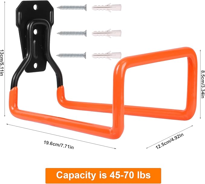2pcs Hose Organizer Metal Hose Hangers for Outside Heavy Duty Hose Hook | Wall Mount Hose Reels Garden Hose Holder for Ropes