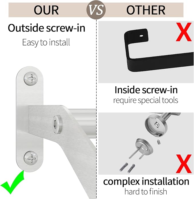JUYSON Double Towel Bar for Bathroom, 30 Inch Towel Rack, Brushed Nickel | Wall Mounted, Stainless Steel, Rust Resistant, Space-Saving Design, Easy Installation