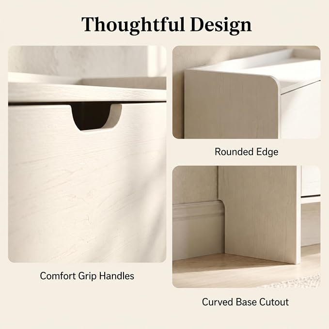 White Slim Shoe Cabinet with 3 Flip Drawers, 52" Tall Narrow Shoe Storage Cabinet for Entryway, Hidden Shoe Organizer Cabinet