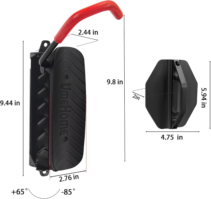 Swivel Bike Wall Mount, Bike Hangers for Garage, Space-Saving Bike Storage, Sturdy Bicycle Rack Can Holds Up to 77 lbs, Easy Install, 1 Pack