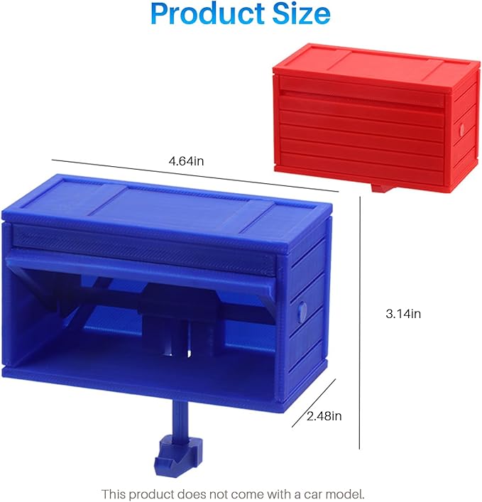 2 Pcs Car Garage Key Holder Car Key Holder for Wall 3D Easy Installation Keys Rack Wall-Mounted, Suitable for Cars Enthusiasts, Suitable for Entrances, Corridors, Front Doors (Red, Blue)