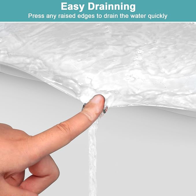 Under Sink Mats for Kitchen Waterproof, Silicone Under Kitchen Sink Mat and Protector for 34" x 22" Cabinets, Under Sink Organizer Tray, Shelf Liner Cabinet Liner for Bathroom, White