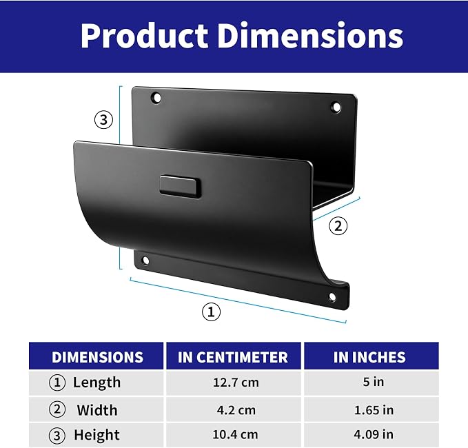 Ladder Hook, Black, Heavy Duty Wall Mount Brackets for Garage Storage, Utility Tool Holder for Folding Chair and Shed Organization