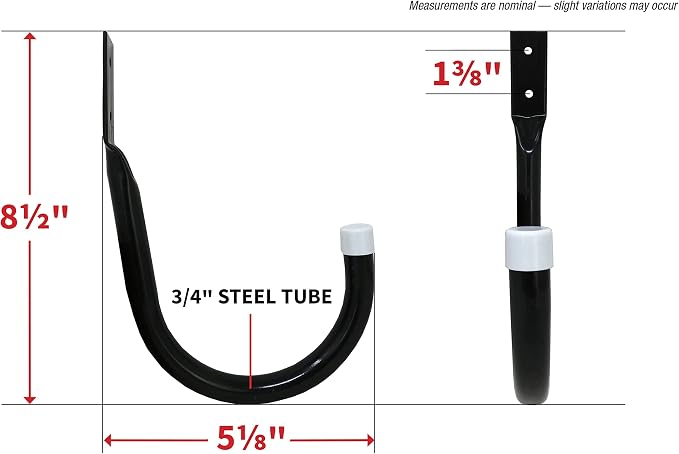 Shepherd Hardware 8093E Incredibly Heavy Duty Steel Garage Storage/Medium Utility Hooks, 2 Pack
