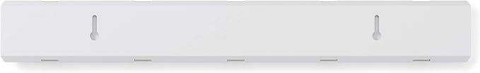 Umbra Flip Coat Rack, Wall Mounted 5-Hook Space Saving, White/Nickel | Real wood and steel build, retractable hooks fold flat, holds coats bags and scarves, easy install
