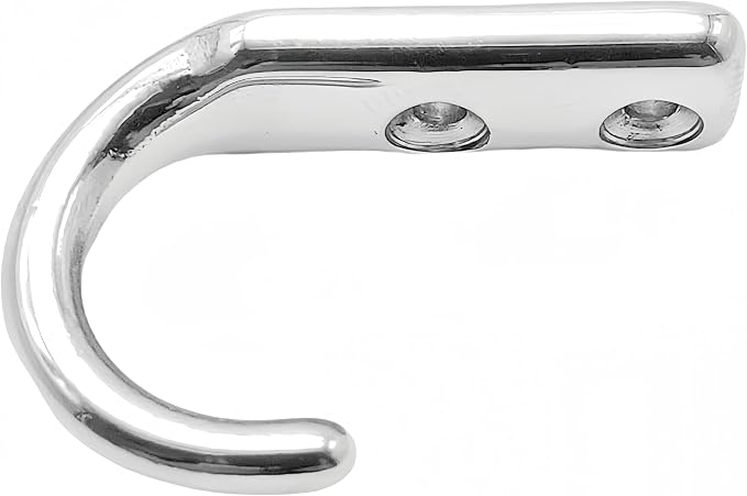Heavy Duty Stainless Steel 316 Wall Hooks, Marine Grade Wall Hanger Key Hook Wall Mounted Coat Hook Hanging Garage Hook Storage Hooks Screw Utility Hooks (4Pack)
