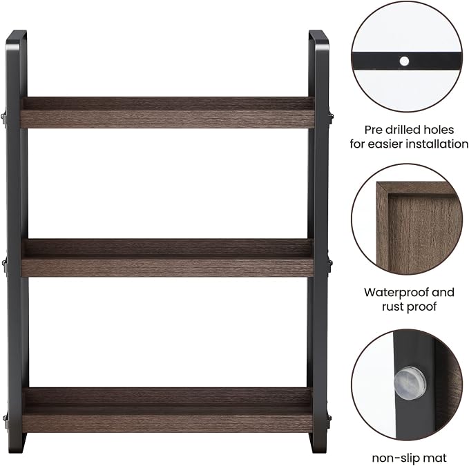 HNRLOY Bathroom Counter Organizer, Bathroom Counter Shelf, Makeup Organizer | Bathroom Countertop Organizer, Bathroom Sink Organizer, Perfume Organizer, Vanity Shelf, Bathroom Organization and Storage