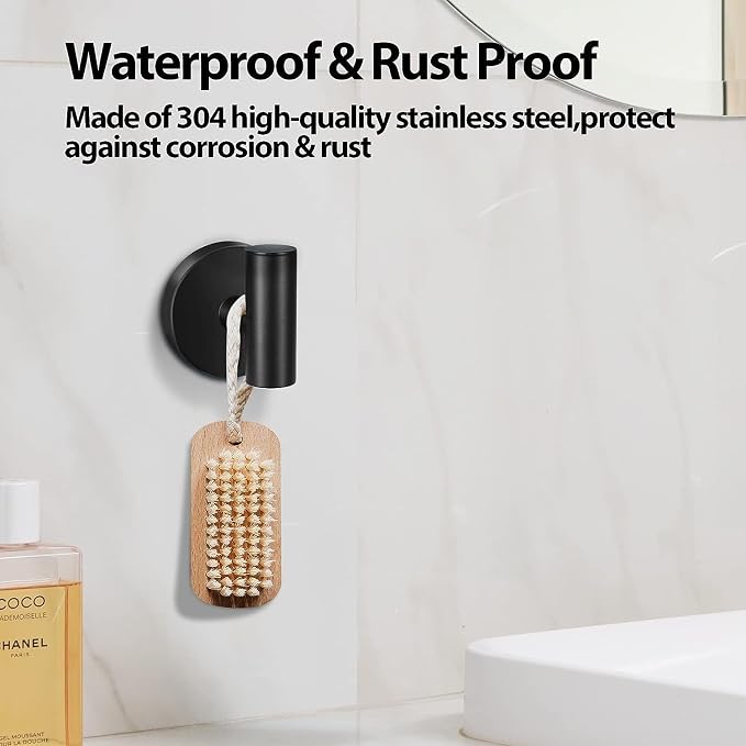 Kruodop Towel Hooks for Bathroom,2 Packs Wall Mount Towel Holder,Gold Matte Wall Robe Hook,Stainless Steel Heavy Duty Door Hanger Towel Hook for Kitchen, Bedroom,Hotel,Pool,Coats and Keys