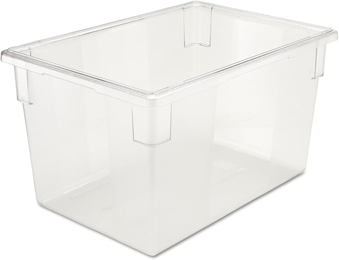 Rubbermaid Commercial Products-Food Storage Box/Tote, 21.5 Gallon, Clear, for Restaurant/Kitchen/Cafeteria