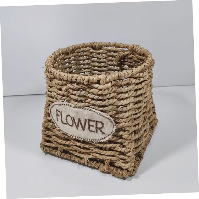 POPETPOP 2pcs Large Storage Baskets for Living Room Decorative Woven Basket Nursery Organizer