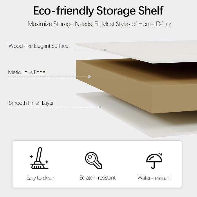 64" W Double Wide Open Shelf Bookcase, 3 Tiers 6 Storage Cube Book Shelf | Horizontal bookshelf, Display Cabinet Organizer Indoor Furniture, Home Library Office, White Adjustable Shelf