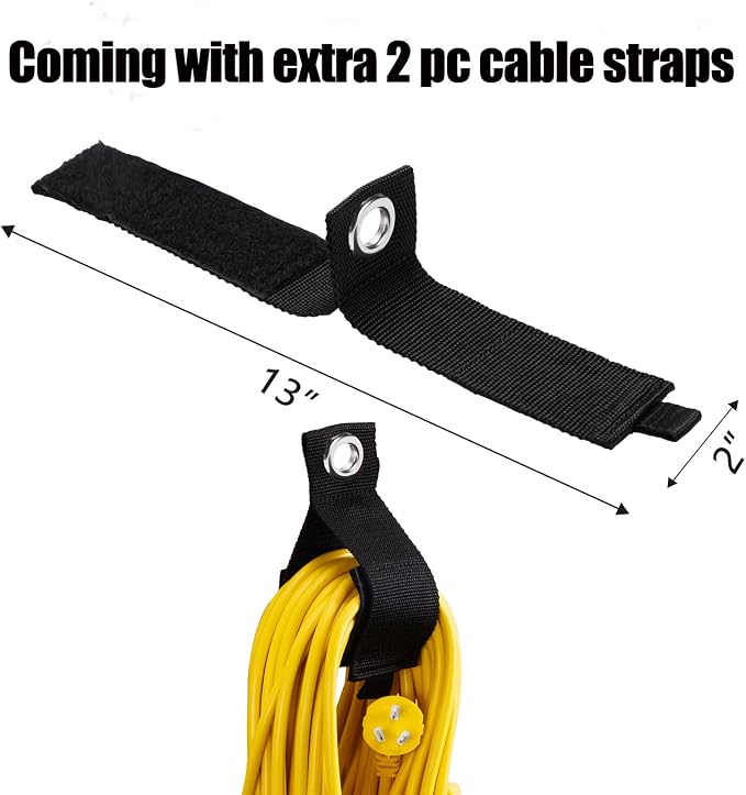 PHUNAYA Garage Storage Utility Hooks,Wall Mount&Heavy Duty Garage Hanger & Organizer to Handle Ladder, Hold Chairs,with Premium Steel to Hang Heavy Tools for Up to 55lbs(4Pack*7.5Inch)