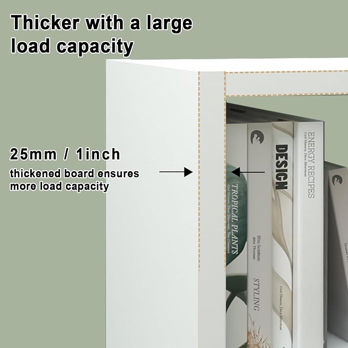 6 Cube Storage Organizer Shelf, White, 11inch | 2026 Wooden Thick Frame, Anti-Tipping Kits, Reversible Open Back Bookcase, Horizontal and Vertical Dual-use