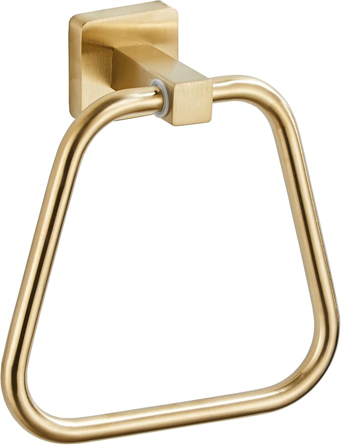 Brushed Light Gold Towel Ring for Bathroom, Kitchen Bath Towel Holder Hangers Wall Mount Heavy Duty Stainless Steel