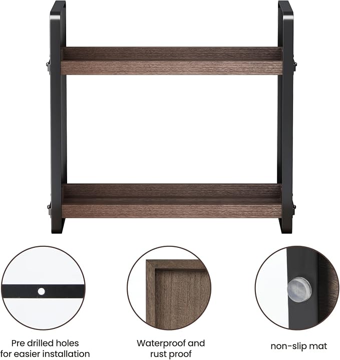 HNRLOY Bathroom Counter Organizer, Bathroom Counter Shelf, Makeup Organizer | Bathroom Countertop Organizer, Bathroom Sink Organizer, Perfume Organizer, Vanity Shelf, Bathroom Organization and Storage