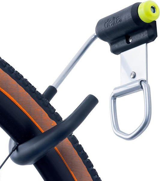 Delta Wall Dock Bike Rack Wall Mount with Tire Wall Guard Cycle – Vertical Bike Mount Holds Up to 100 lbs – Fully Adjustable Vertical Hanger Hook Design Provides Easy Bicycle Storage Access