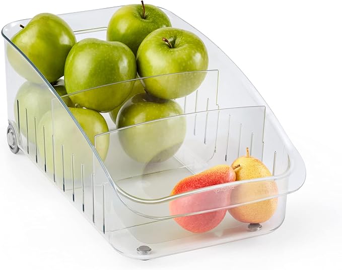 YouCopia RollOut Fridge Drawer 8”, Adjustable Bin Refrigerator Organizer