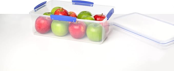 Sistema KLIP IT Large 7L Food Storage Container, Airtight & Stackable, Dishwasher, Freezer, & Microwave-Safe, BPA-Free