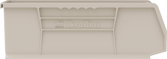 Akro-Mils 30234 AkroBins Plastic Storage Bins, 15"x5"x5", Clear, 12-Pack
