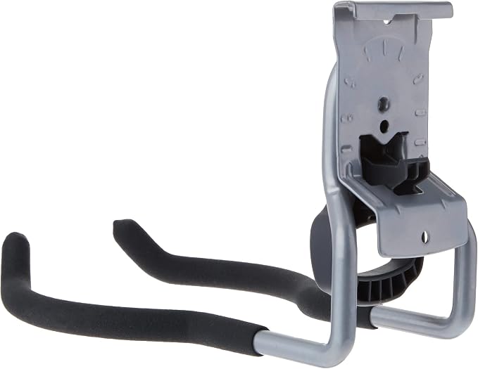 Rubbermaid Garage Fasttrack Power Tool Holder Satin Nickel Wall Mounted Storage System Holds up to 50 pounds for Home/Garage/Tool Organization (Pack of 6)