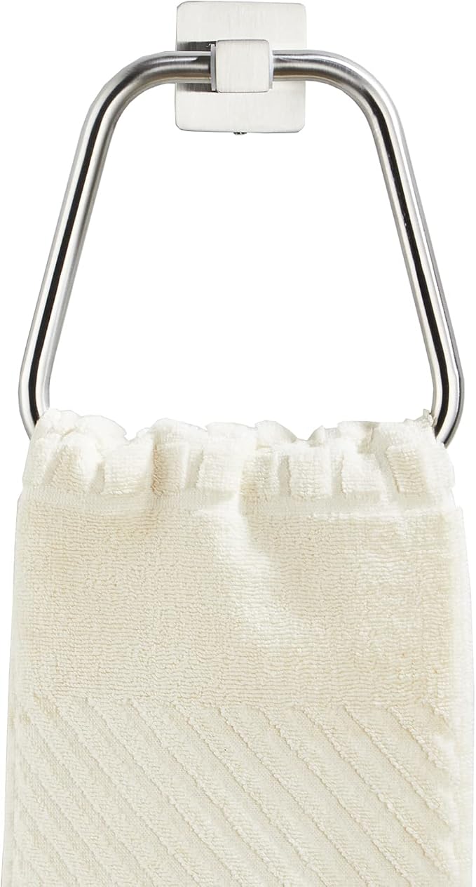 Brushed Nickel Towel Ring for Bathroom, Kitchen Bath Towel Holder Hangers Wall Mount Heavy Duty Stainless Steel