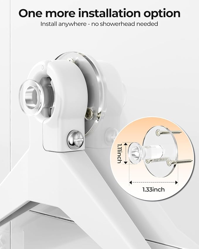 ODesign 3 Tier Adjustable Shower Caddy Hanging Over Head Anti-Swing White | Shower organizer hanging,no drilling required,comes with removable hook and storage box, suitable for indoor showers