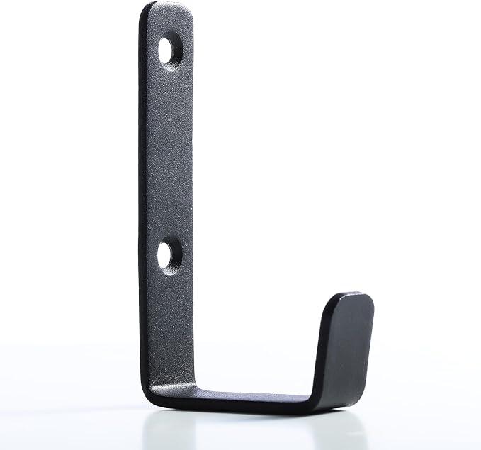 Heavy Duty Hooks, Stainless Steel Hooks for Hanging, Wall Mount Hook, Coat Hook, Wall Hooks Towel Hook Garage Holder Screw Hanger, Utility Hooks, 6 Pack (Black)