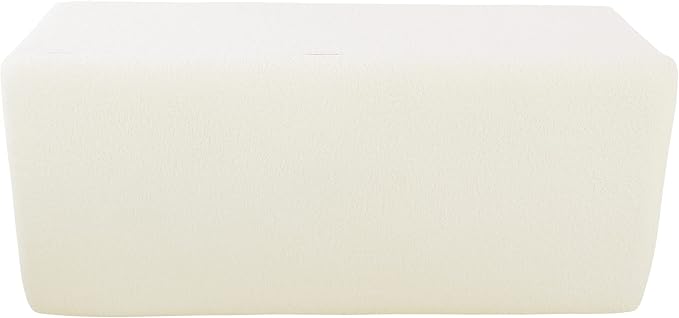 HomePop Storage Bench, Pearl Cream, Rectangle