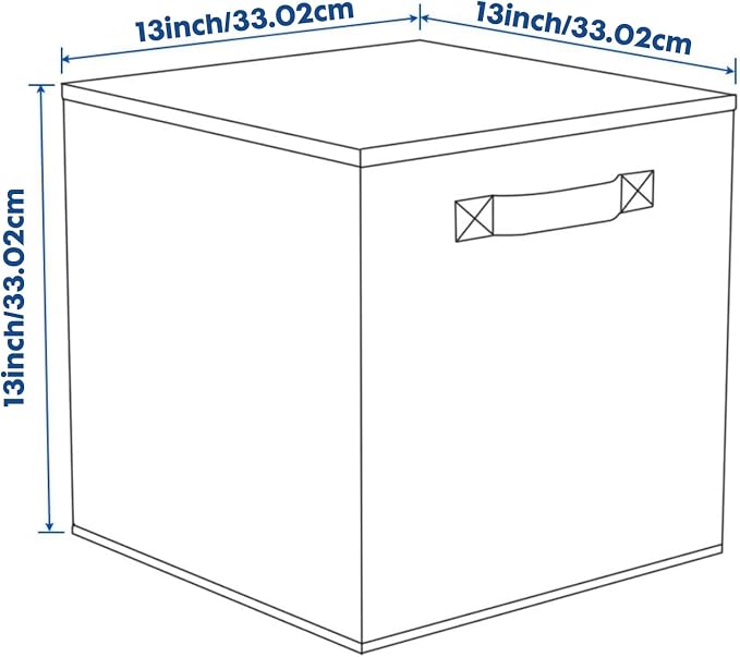 ShellKingdom Storage Bins, Foldable Fabric Storage Cube And Cloth Organizer | Storage Drawer For Closet And Toys, 13 X 13 X 13 INCH, 2 Pack (Lavender)